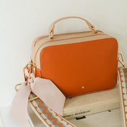 Orange Block Hudson Crossbody Bag - Johnny Loves Rosie - JLR London