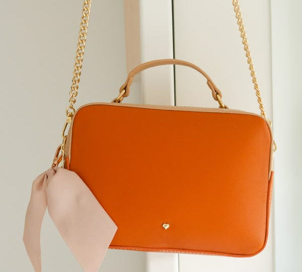 Orange Block Hudson Crossbody Bag - Johnny Loves Rosie - JLR London