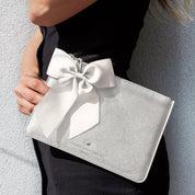 Silver James Medium Pouch - Johnny Loves Rosie - JLR London