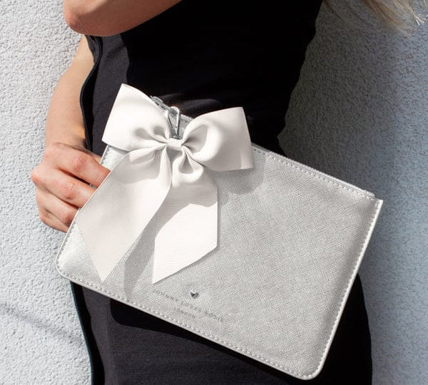 Silver James Medium Pouch - Johnny Loves Rosie - JLR London