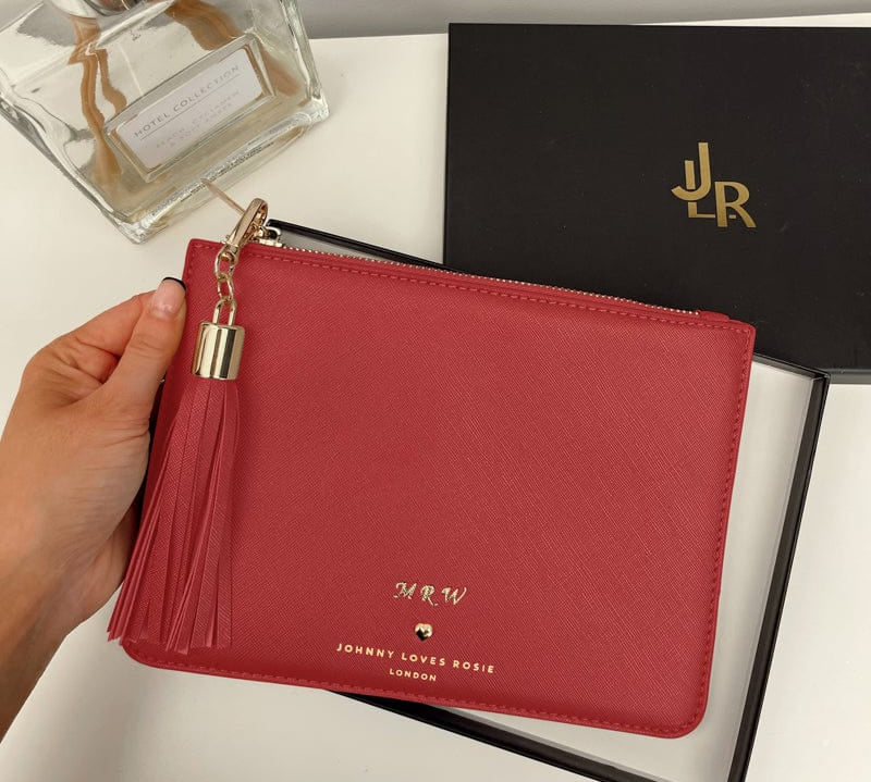 Red James Medium Pouch - Johnny Loves Rosie - JLR London