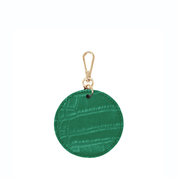 Green Luxe Croc Arlo Circle Keyring - Johnny Loves Rosie - JLR London