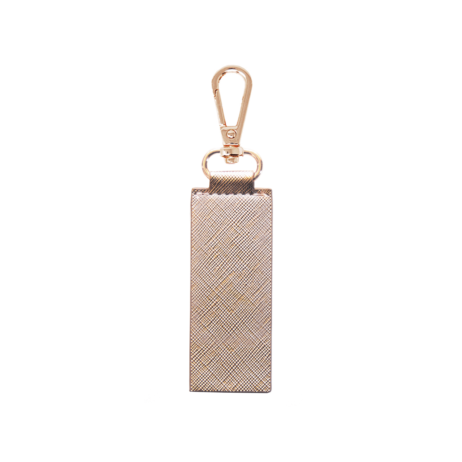Rose Gold Archie Rectangle Keyring - Johnny Loves Rosie - JLR London