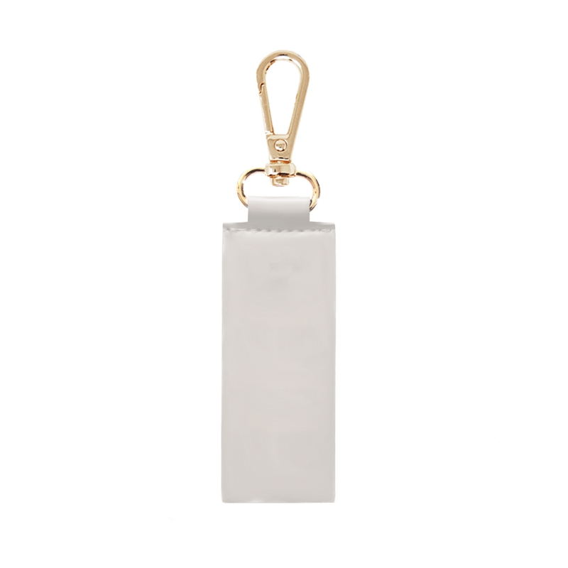 Grey Soft Archie Rectangle Keyring - Johnny Loves Rosie - JLR London