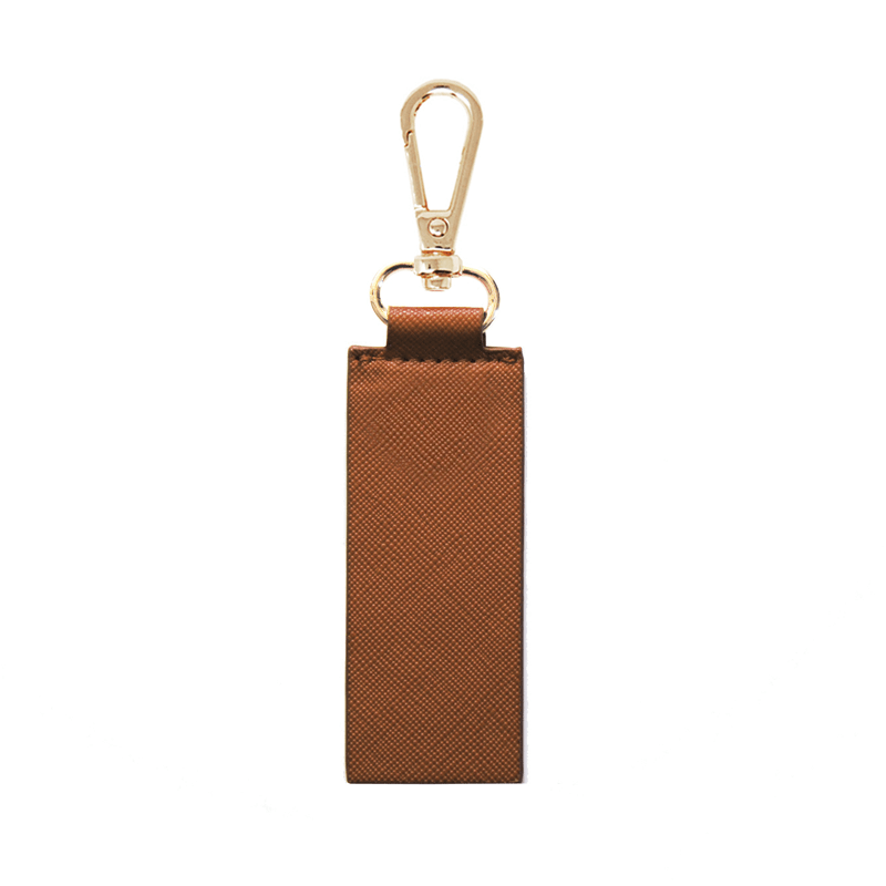 Tan Archie Rectangle Keyring - Johnny Loves Rosie - JLR London