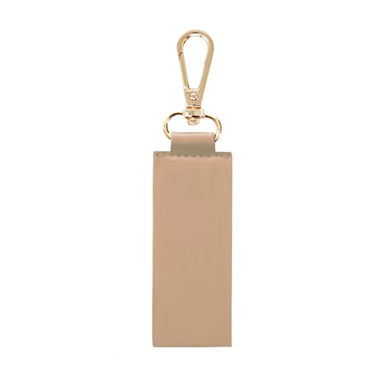 Fawn Soft Vegan Leather Archie Rectangle Keyring - Johnny Loves Rosie - JLR London
